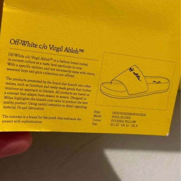 Kids OFF-WHITE Slide - Picture 4 of 6